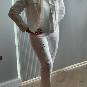 WhIte  3-piece White Jean Jean set